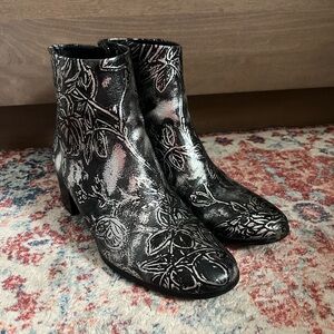 Leather Patricia Nash Floral Boots Size US 11